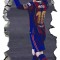 Sticker decorativ, Fotbalist, Albastru, 90 cm, 1364STK-3