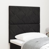 vidaXL Tăblie LED, design negru din catifea, 80 cm