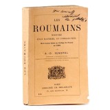 A. D. Xenopol, Les roumains, cu dedicația autorului