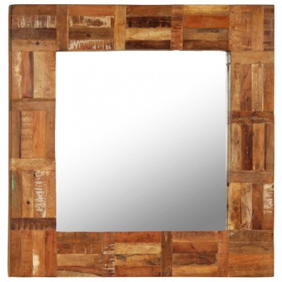 vidaXL Oglindă de perete, 60 x 60 cm, lemn masiv reciclat 246417 foto