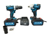 Cumpara ieftin Set Bormasina gaurit si insurubat + Pistol cu impact 450nm, 48V, 8Ah , cu 2 acumulatori si valiza transport CAMPION PROFESSIONAL CMP1686