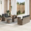 VidaXL Set de canapele pentru grădină 8 pcs Gri 90 x 55 x 71 cm 3364293