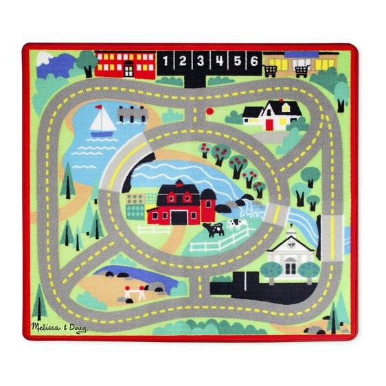 Covoras de joaca cu masinute Circuitul - Melissa &amp; Doug