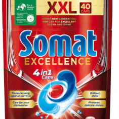 Detergent capsule pentru masina de spalat vase Somat Excellence, 40 spalari