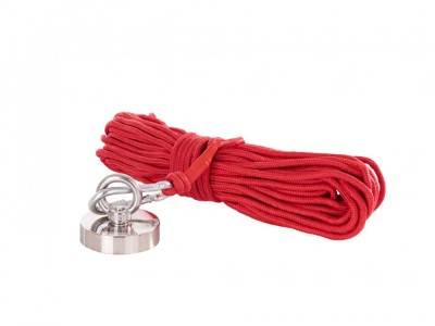 Set magnet neodim, franghie de 20 m, si manusi, Geko G02427 foto