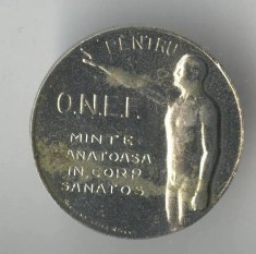 Insigna veche ONEF Pentru Minte sanatoasa in Corp Sanatos - 1930 Regele Carol foto
