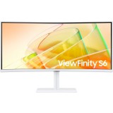 Monitor curbat Samsung 34&quot; LS34C650TAUXEN, Panel VA, UWQHD, 3440x1440, 100Hz, 5ms, 350 cd/mp, Alb