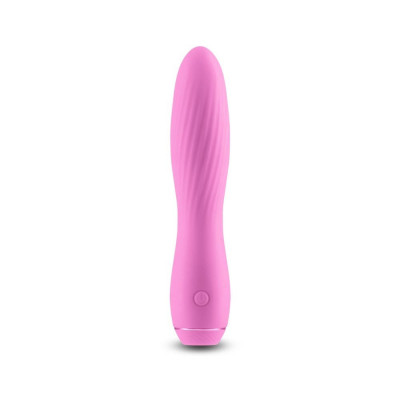 Vibrator Clasic Obsession Clyde, Roz Deschis, 17 cm foto