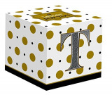 Cumpara ieftin Pahar in cutie cadou - Litera &quot;T&quot;, 100 ML | Nuova R2S