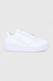 adidas Originals ghete de piele Forum Bold FY9042 culoarea alb FY9042