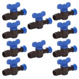 Cumpara ieftin Set 10 x Robinet din plastic pentru teava picurare cu filet si inel prin presare, Nr-7525, 17 mm x 1/2&quot; FE
