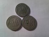 3 Monede Ungaria 50 filler 1926 , 1938 , 1940 , cal. Buna- F.Buna