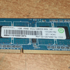 Ram Laptop Ramaxel 1GB DDR3 PC3-10600S RMT3010EF48E7W-1333