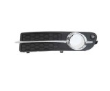 Grila bara Volvo S80 (As), 04.2006-05.2013, Fata, partea Stanga, cu gauri pentru Senzori de parcare (PDC); cu ornamente cromate; cu gaura pentru lamp