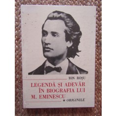 Ion Rosu - Legenda si adevar in biografia lui M. Eminescu
