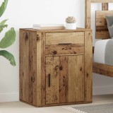 vidaXL Dulap de noapte Lemn vechi 35 x 50 x 60 cm Lemn compozit 881069