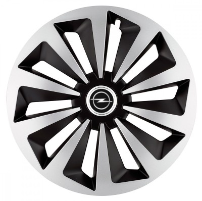 Set 4 capace roti Fox Gri-Negru R17 pentru gama auto Opel foto