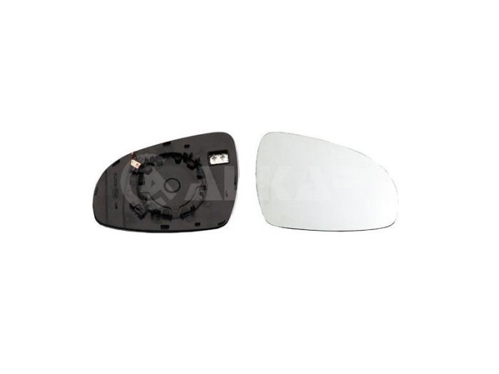 Geam oglinda exterioara cu suport fixare Kia Sportage (Ql), 09.2015-, Dreapta, incalzita; geam convex; cromat