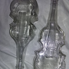 Sticla veche de colectie,sticla in forma de vioara,contrabas,violoncel,T.GRATUIT