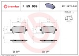 BREMBO P 59 059 PRIME LINE set placute frana,frana disc