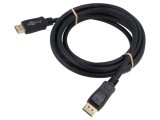 Cablu DisplayPort Goobay 3m negru, mufă DisplayPort la ambele capete, compatibil 8K HDR
