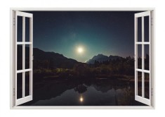 Autocolant decorativ, Fereastra, Natura si peisaje, Multicolor, 85 cm, 2691ST foto
