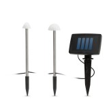 Set de 12 lămpi solare LED mini &icirc;n formă de ciupercă, Garden Of Eden