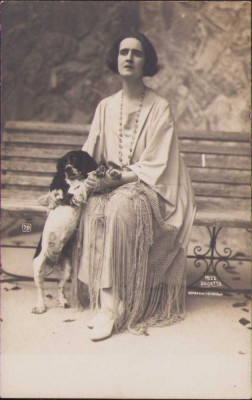 HST P42 Poza Principesa Elisabeta a Rom&amp;acirc;niei 1922 studio Julietta foto