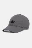 adidas Originals șapcă de baseball din bumbac culoarea gri, JV7388