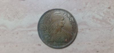 Indochina - 1 piastru 1947. foto