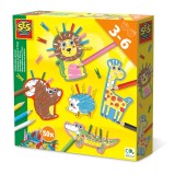 Set creativ - Animale cu carlige, SES Creative