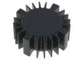 Radiator LED &Oslash;60mm H25mm neagră