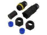 Conector alimentare AC, IP68, 2 piste