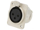 Conector Șasiu Femelă 3 Poli cu M3