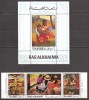 RAS AL KHAIMA 1970 PICTURA P. GAUGUIN ( colita + serie dt.) MNH, Nestampilat