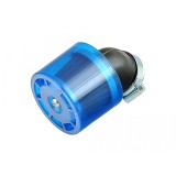 Filtru aer sport cu protectie albastra plastic-&Oslash;38mm/cot 45 grade