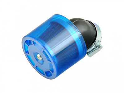 Filtru aer sport cu protectie albastra plastic-&amp;Oslash;38mm/cot 45 grade foto