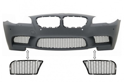 Grile Laterale BMW Seria 5 F10 F11 (2010-2014) pentru bara fata M5 Sport Design Performance AutoTuning foto