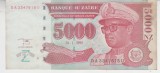 M1 - Bancnota foarte veche - Zair - 5000 zaire