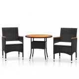Cumpara ieftin Set mobilier de gradina, 3 piese, poliratan