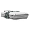 VidaXL Cadru de pat cu lumini LED, gri sonoma, 90x200 cm 839516