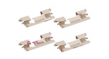 Kit reparatie placute frana fata, SRL, Toyota Corolla (E11/E12), 06.1995-2008, Fata; puntea fata; Sistem de franare : TRW