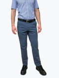 Pantaloni chino barbati Joseph 2 cu talie medie si croiala Regular fit, Albastru inchis, 32