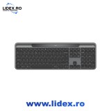 Tastatura Logitech Wireless Slim Solar+, Graphite