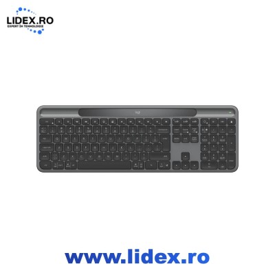Tastatura Logitech Wireless Slim Solar+, Graphite foto