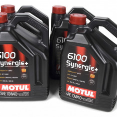 Set 4 Buc Ulei Motor Motul 6100 Synergie+ 10W-40 5L 108647