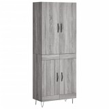 Cumpara ieftin Dulap inalt, gri sonoma, 69,5x34x180 cm, lemn compozit