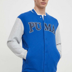 Puma bluză SQUAD bărbați, culoarea bleumarin, cu imprimeu 678971