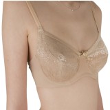Cumpara ieftin Sutien Clasic din Microfibră și Dantelă S104 - Bej - 75C