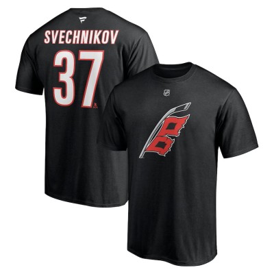 Carolina Hurricanes tricou de bărbați Andrei Svechnikov #37 Authentic Stack Name &amp;amp;amp; Number - XL foto